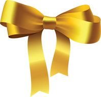 Clip art of yellow bow