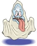 Scary Ghost Halloween Free Microsoft clipart