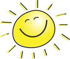 childlike image of a smiling sun