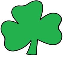 clover leaf on white ground
