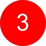 clipart of the number 3