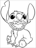 clipart of the stich character