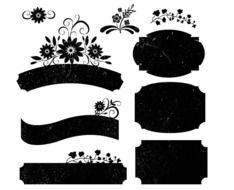 Label Brushes Vintage Labels Frames Chalk Board