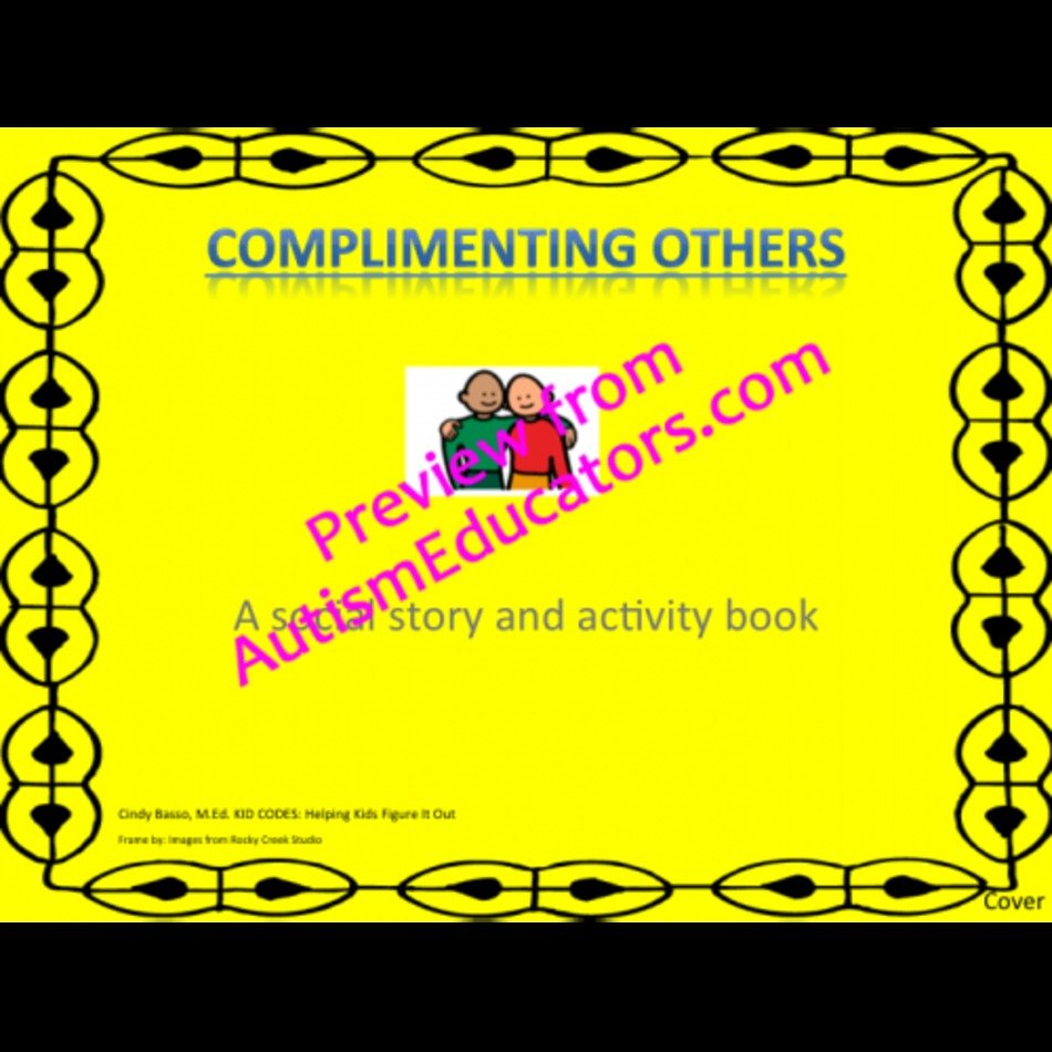 Complimenting Others Social Story And Activity