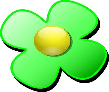 Green Game Marble Flower At Clkercom Vector