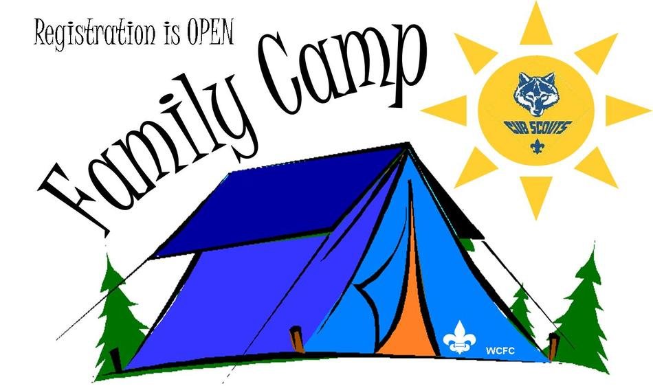 clipart of the family camp