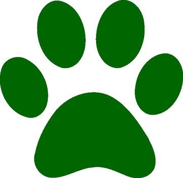 Green Paw drawing