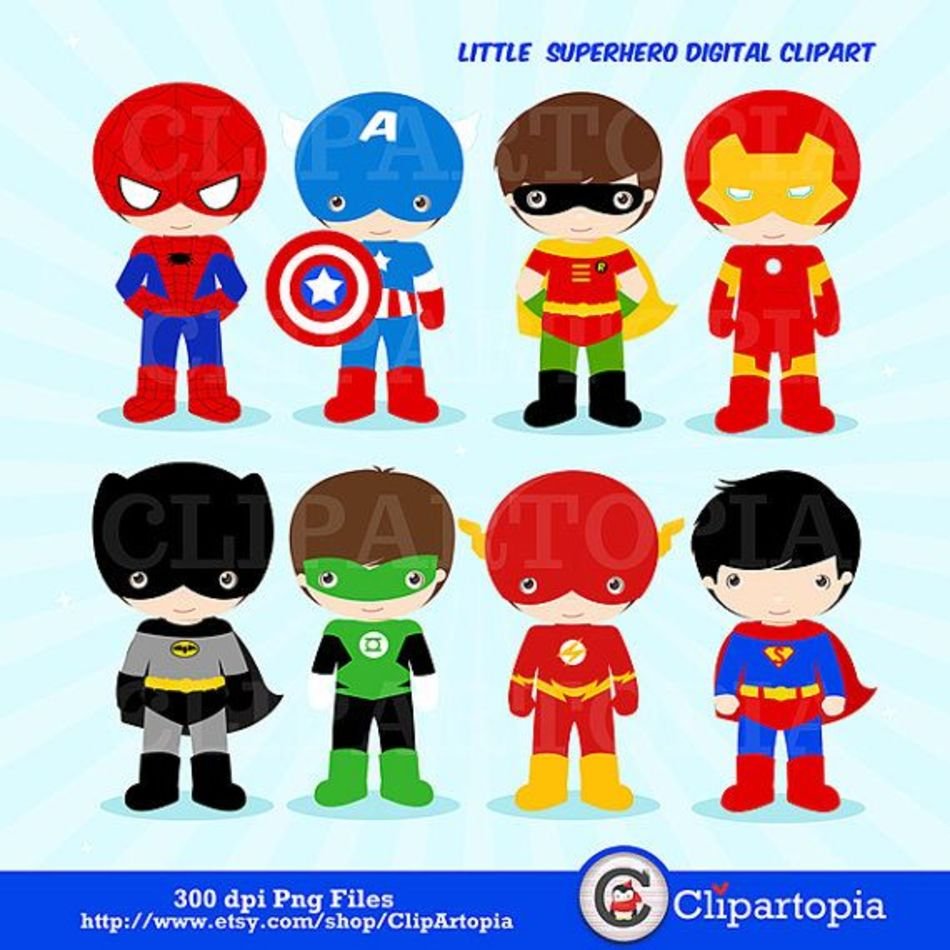 Clipart Superboys Superhero Super Hero