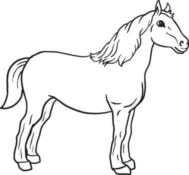 Free Printable Horse Coloring Page For Kids