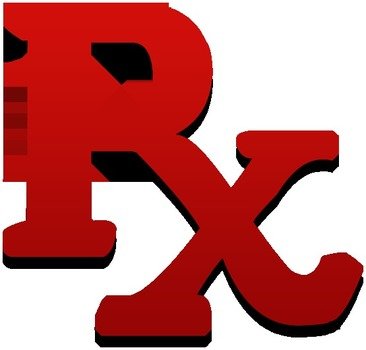 Rx Red Italic Three Dimensional Image Ipharmdnet