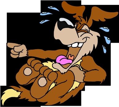 clipart of the laughing doggy