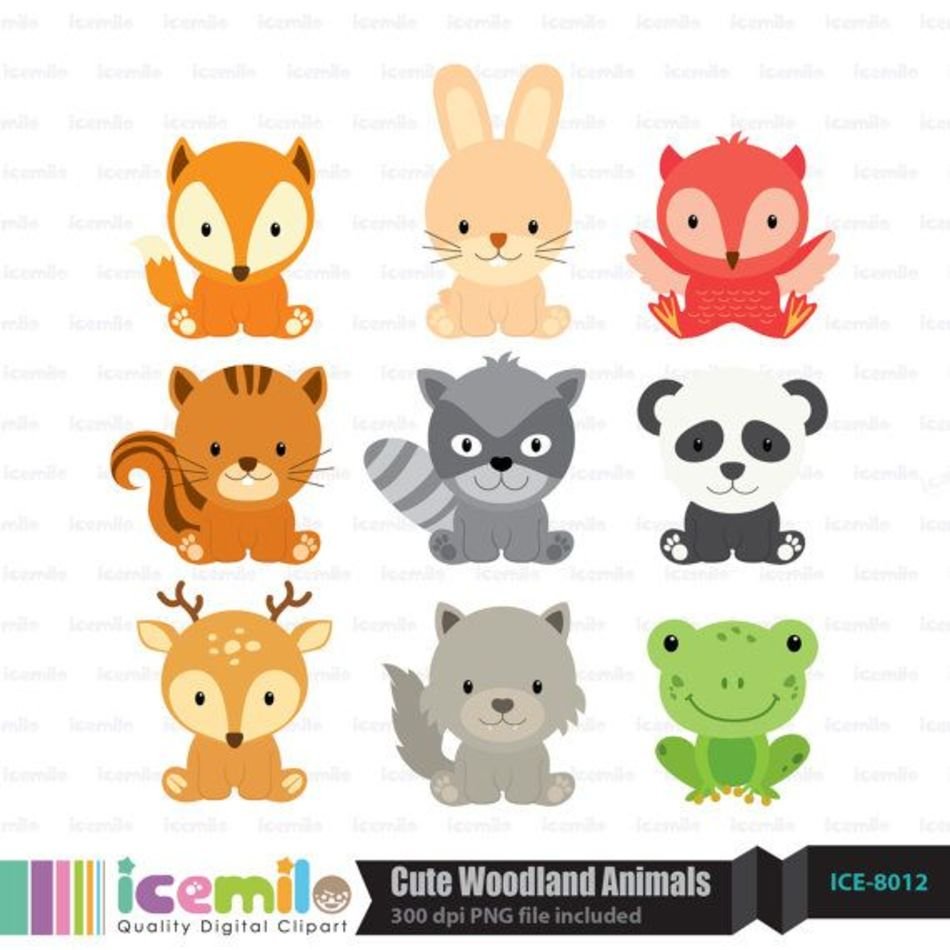 Cute Woodland Animals Digital