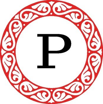 Monogram P At Clkercom Vector Online Royalty