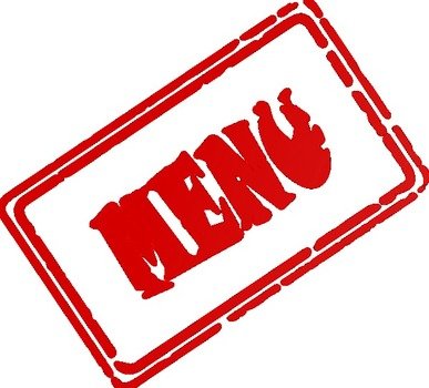 Menu Rubber Stamp At Clkercom Vector Online