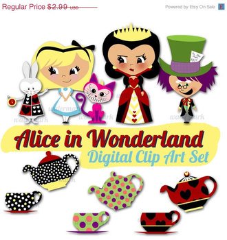 Sale Alice In Wonderland Digital Instant Download