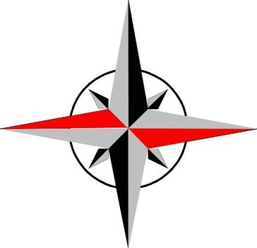 East West Compass At Clkercom Vector Online