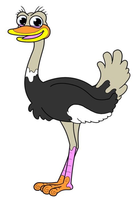 Ostrich Cartoon &ndash; Item 1 Vector Magz Free Download