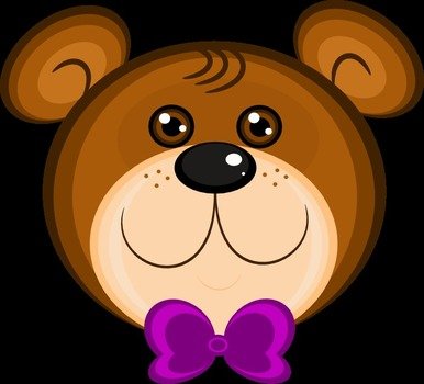 Heres A Closeup Of The Teddybears Face And His Adorable Bow Tie clipart