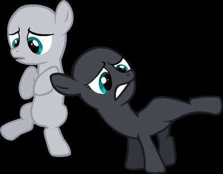 clipart of the sad little ponies