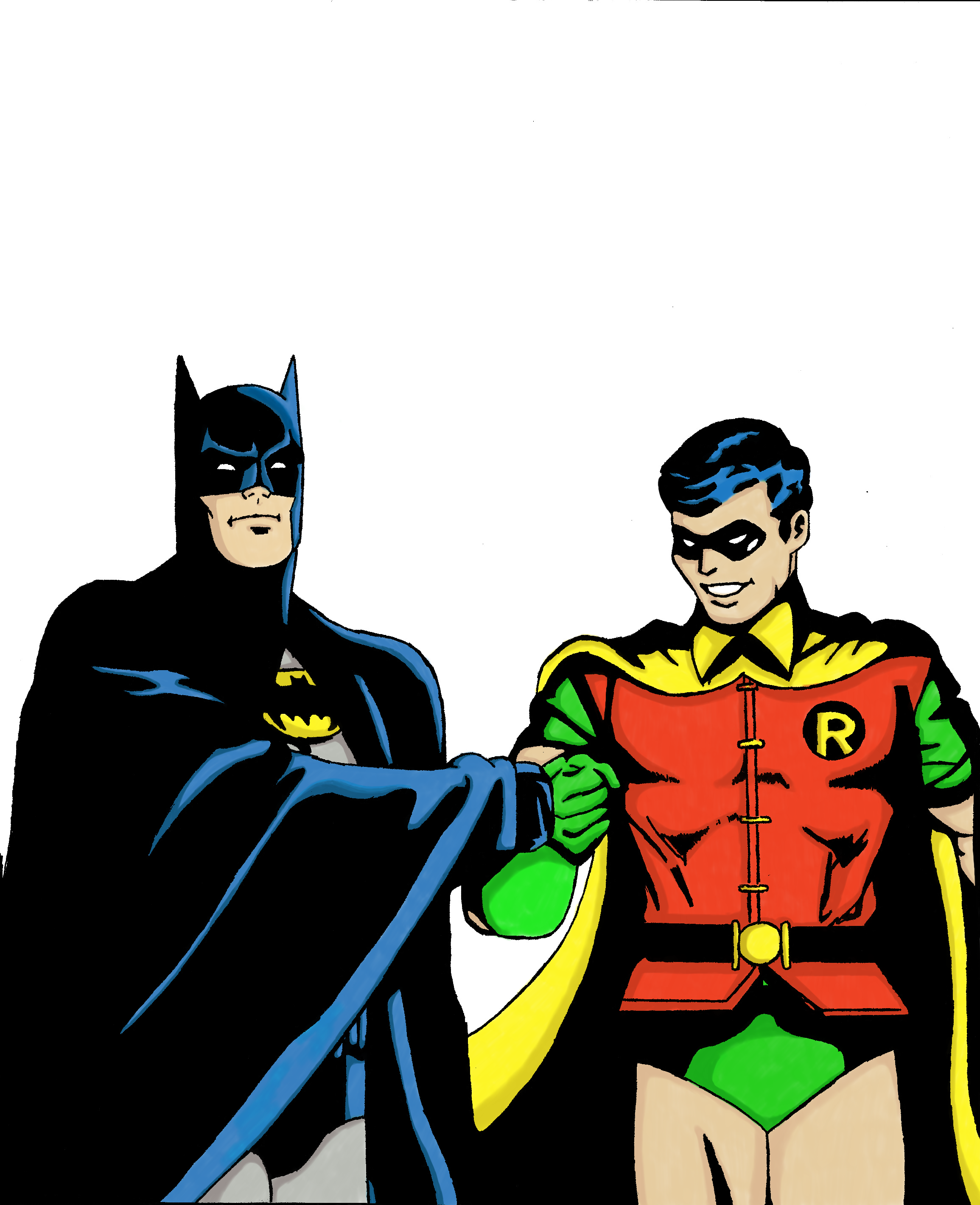 Batman And Robin drawing free image download