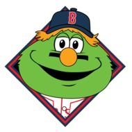 green monster in a cap with Red Sox Logo