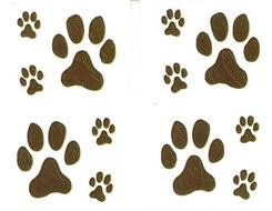 Mrs Grossman Stickers Dog Paws drawing