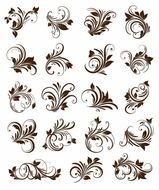 Floral Ornament Element Vector Vectors Pinterest