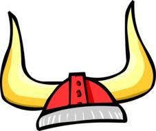 strong Viking Helmet drawing