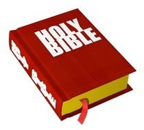 red cover bible book