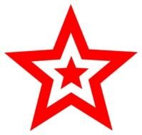 Red Star In Black, drawing