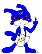 clipart of the blue cartoon character