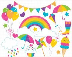 color clipart at a party