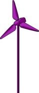 Clipart of a purple Barometer