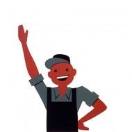 Happy Man Waving Free Stock Photo Public Domain Pictures