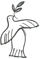 pencil drawing of a dove with a branch