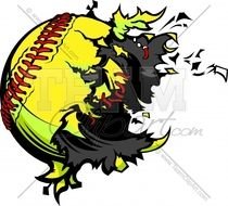 Softball Vector