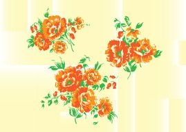 rustic flowers as a picture for clipart