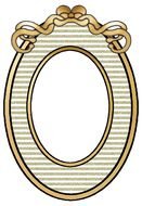 painted vintage striped frame