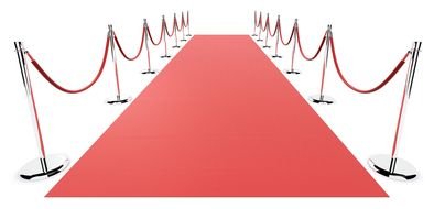 painted red carpet