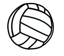 drawing a volleyball ball