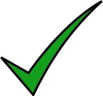 green check mark drawing