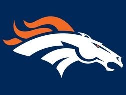 denver broncos logo with horse head
