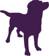 Purpledog Silhouette At Clkercom Vector Online