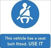 Seat Belt Sign N3