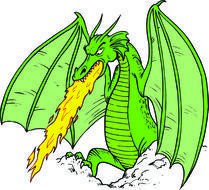 Cartoon Dragon drawing