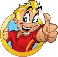 Thumb Up Man Vector Cartoon Character In Fully Editable
