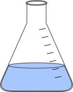 Clip art of liquid in Flask