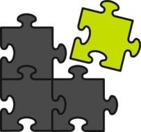 Picture Puzzle Green Grey At Clkercom Vector
