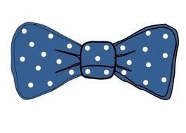 blue Bow drawing