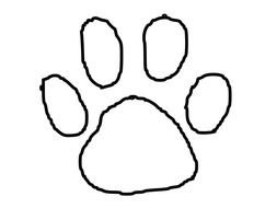 Panther Paw vector drawing